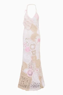 Adalita Patchwork Crochet Maxi Dress