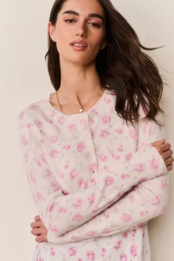 Adeanne Heirloom Print Cotton Cardigan