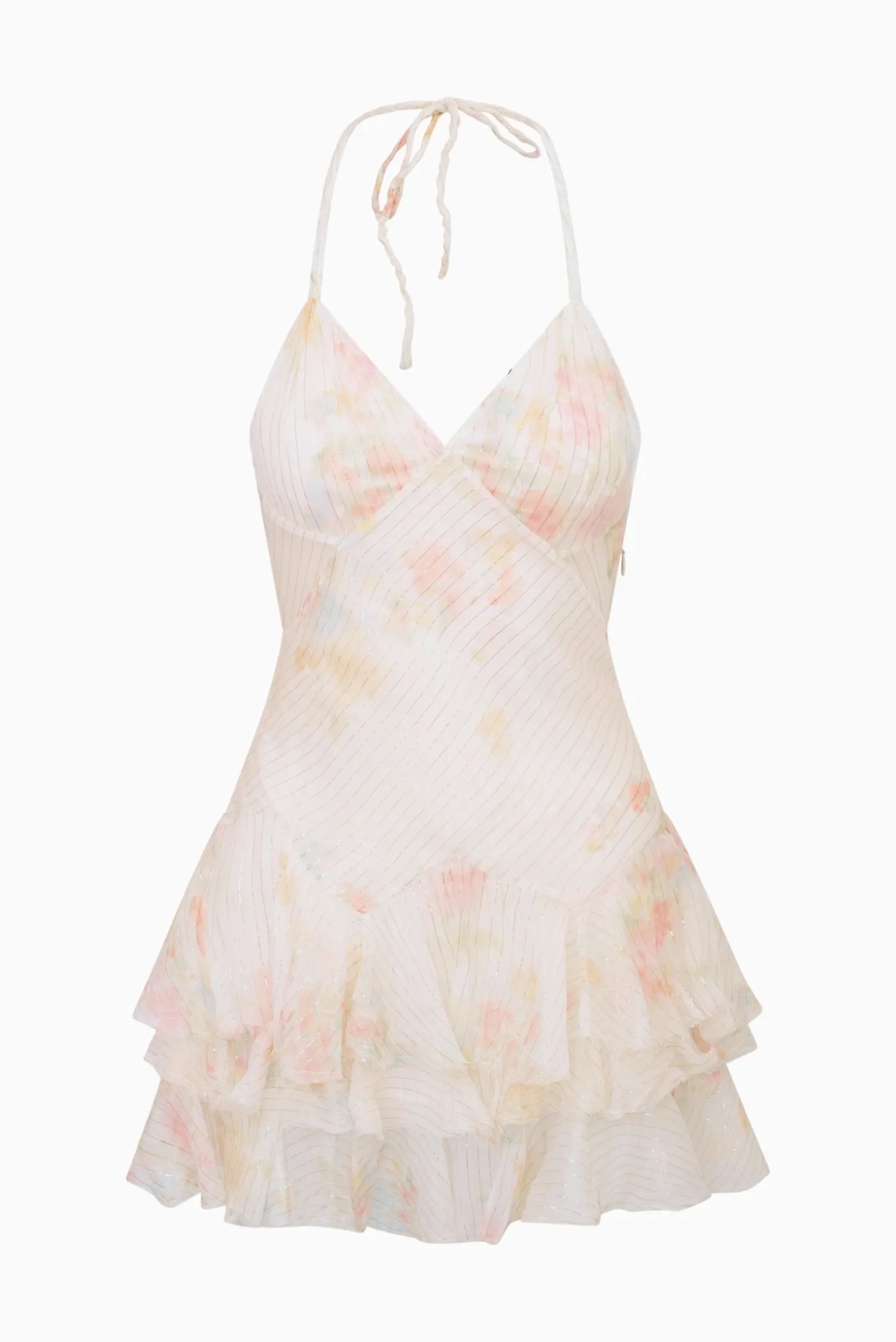 Adrinette Silk Chiffon Mini Dress