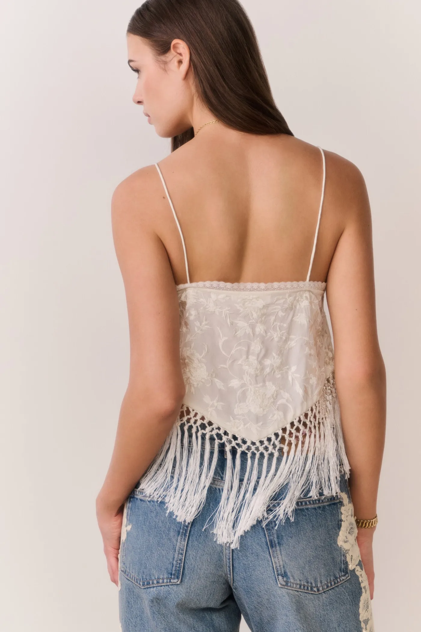 Annemarie Fringe Crop Top