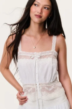 Anoria Cotton Lace Top