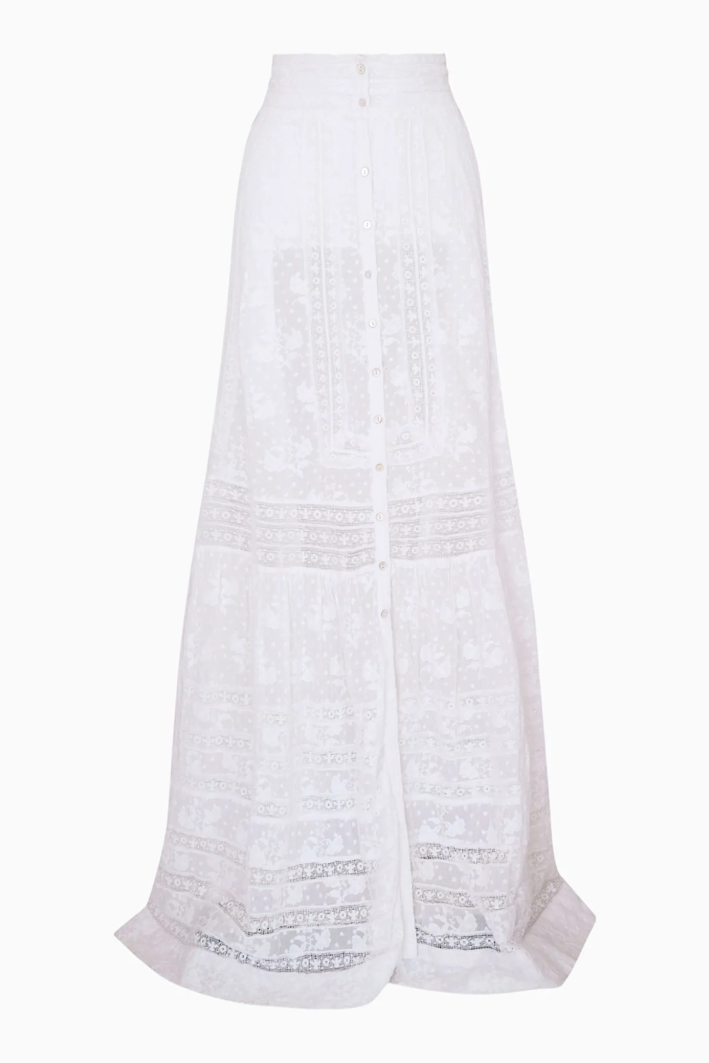 Araminta Cotton Victorian Maxi Skirt