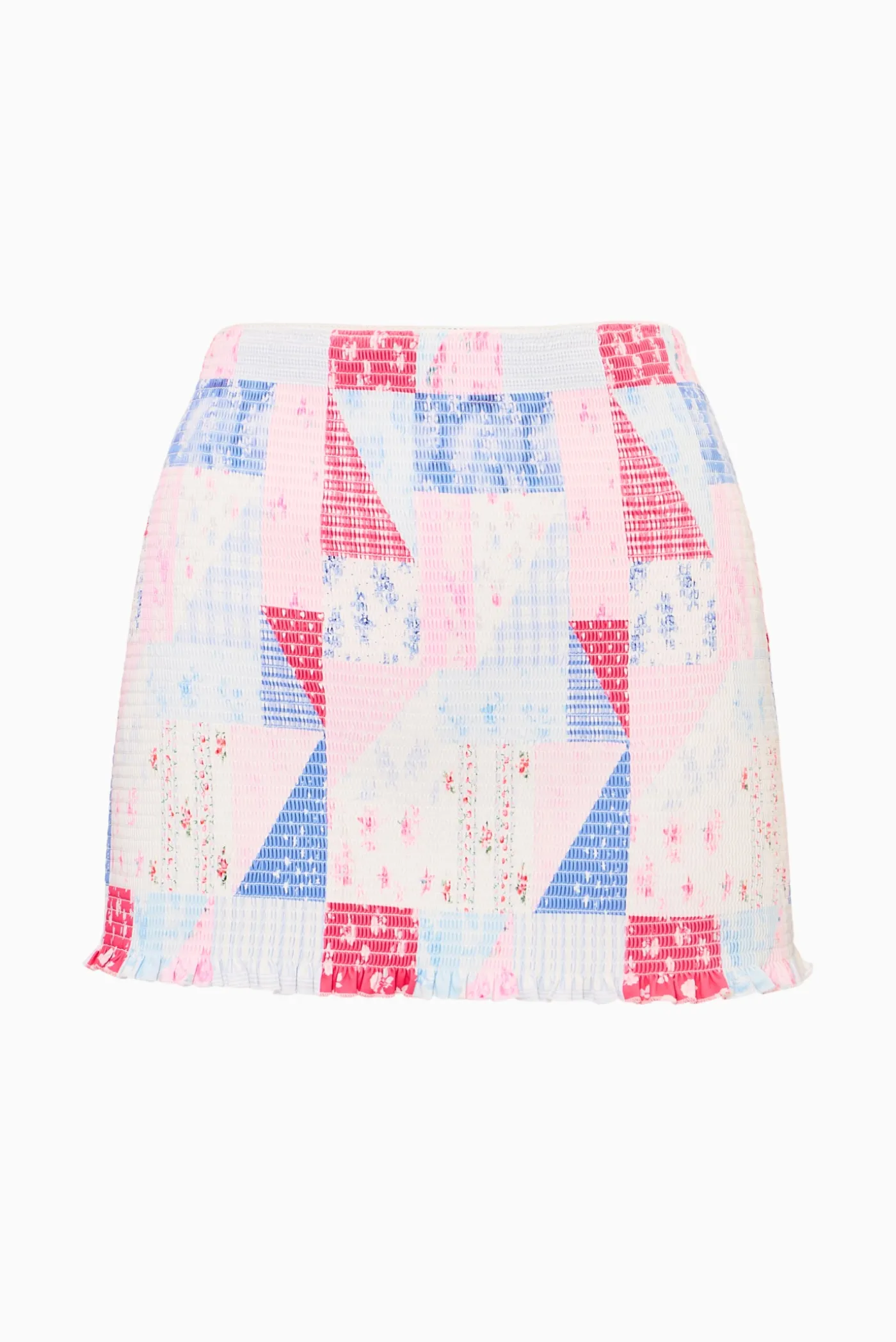 Arwen Patchwork Print Swim Skirt