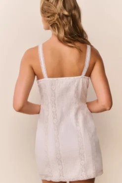 Aster Cotton Victorian Mini Dress