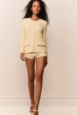 Atlanta Knit Tweed Mini Shorts