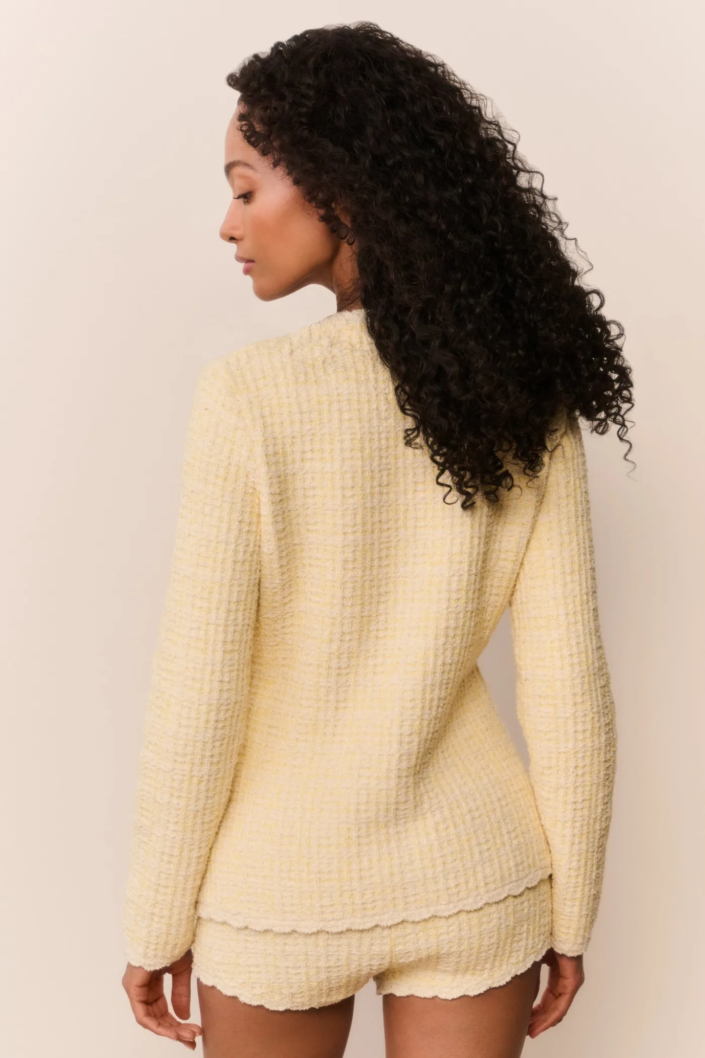 Atlanta Knit Tweed Mini Shorts