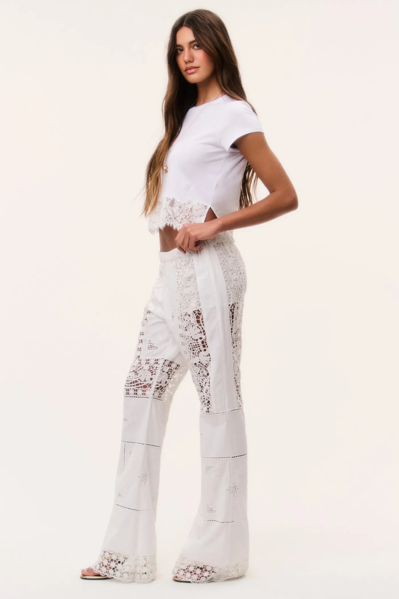 Avelina Cotton Lace Tee