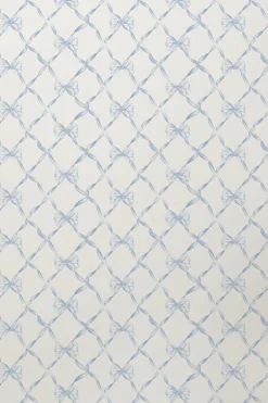 Baby Bow Blue Bella Standard Wallpaper