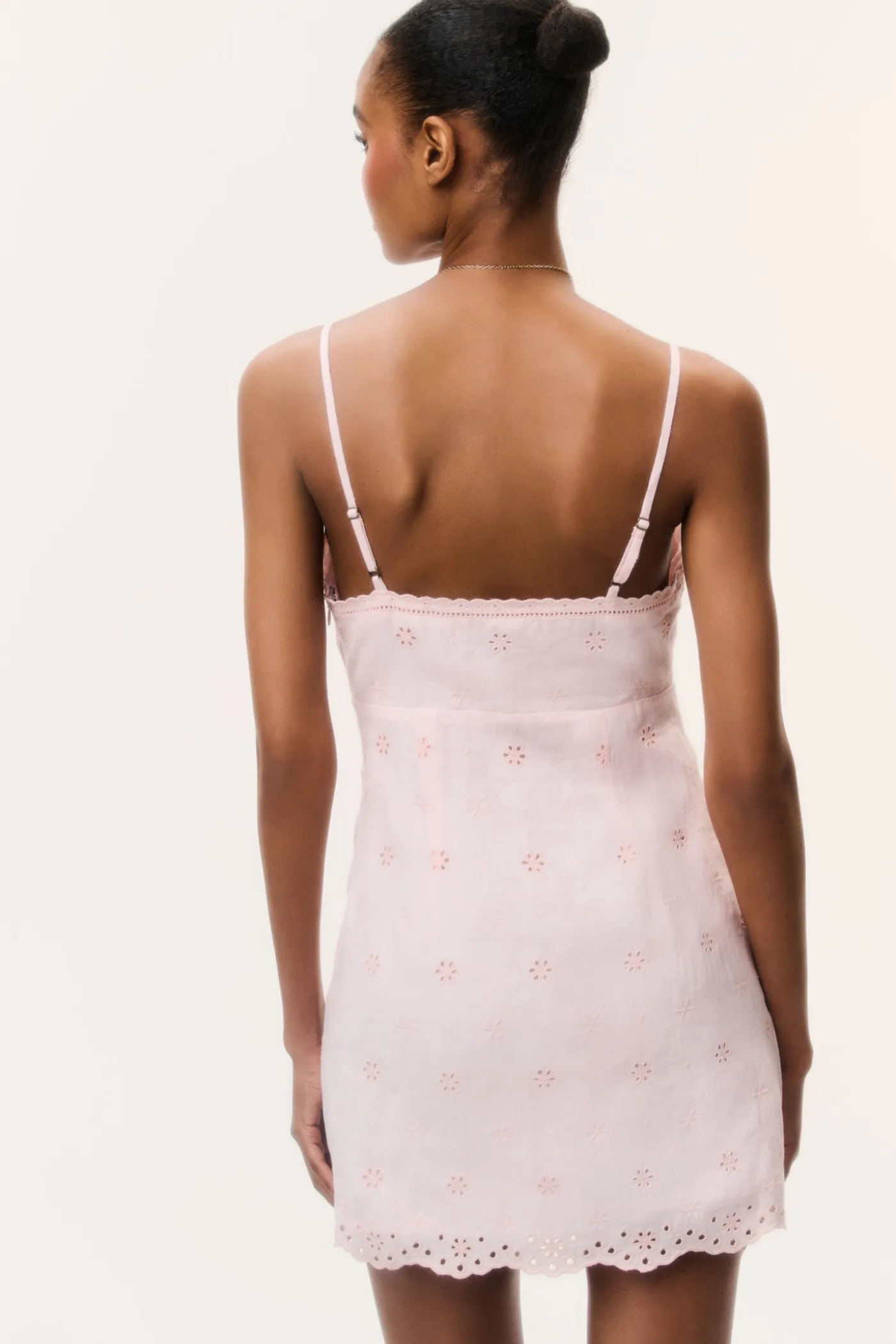 Becklyn Eyelet Linen Mini Dress