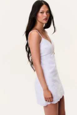 Becklyn Eyelet Linen Mini Dress