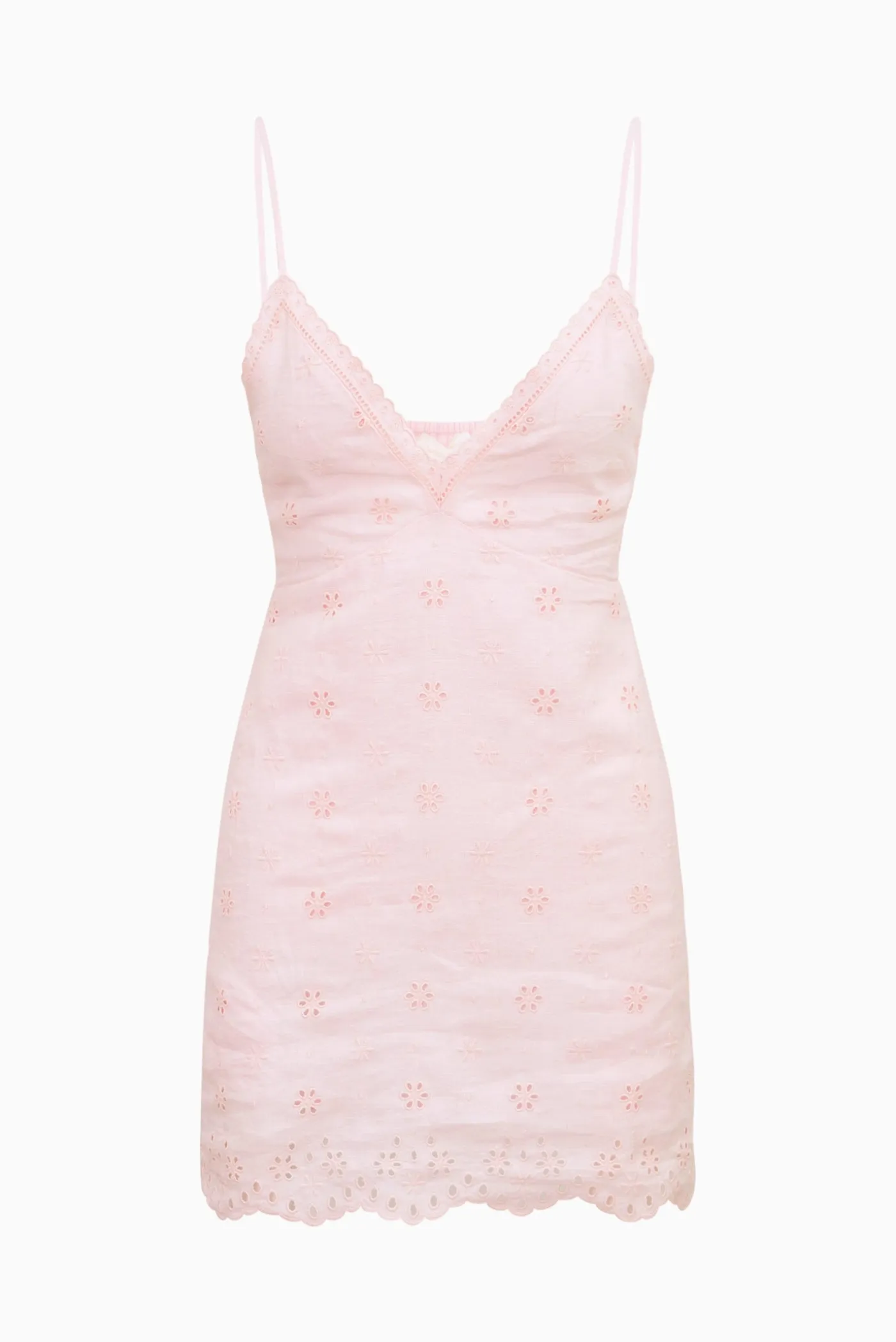 Becklyn Eyelet Linen Mini Dress