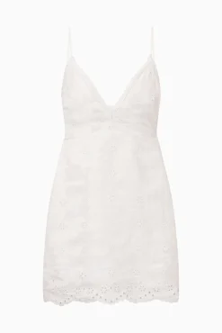 Becklyn Eyelet Linen Mini Dress