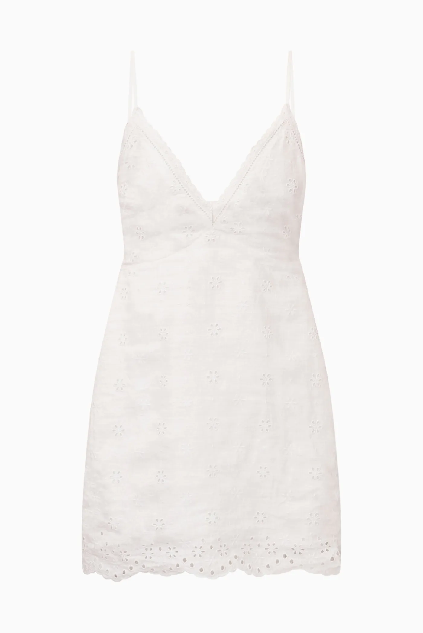 Becklyn Eyelet Linen Mini Dress