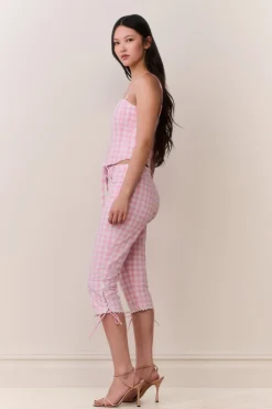 Bensen Cotton Gingham Bustier