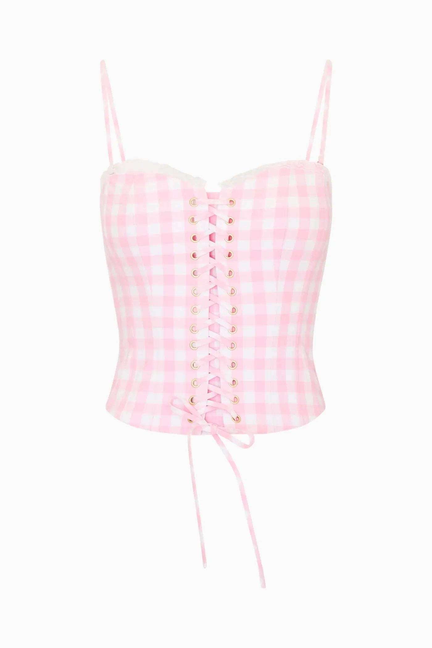 Bensen Cotton Gingham Bustier