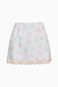 Bernes Mini Satin Slip Skirt