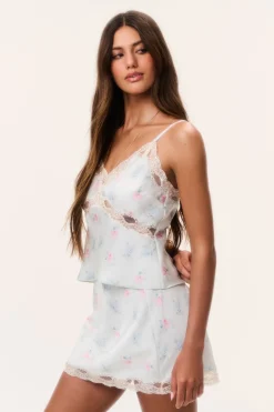 Bernes Mini Satin Slip Skirt