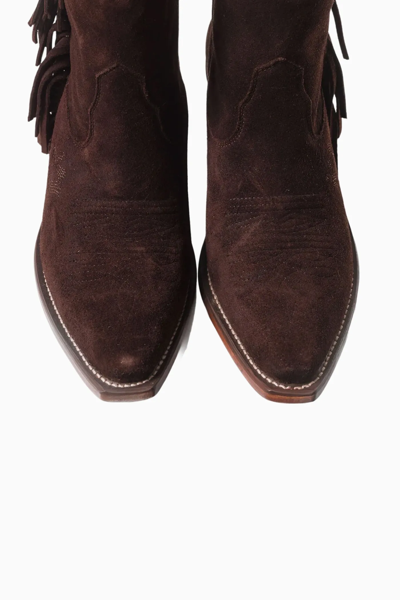Besita The Spirit Fringe Suede Booties