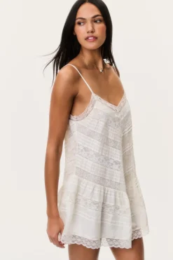 Bessette Silk Lace Mini Dress