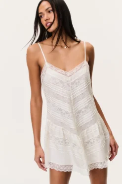 Bessette Silk Lace Mini Dress