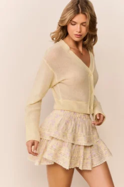 Blooming Floral Ruffle Mini Skirt
