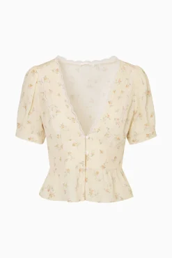 Bondy Floral Short Sleeve Blouse