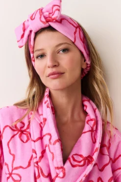Bow Print Face Wash Beauty Headband