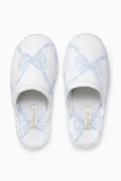 Bow Print Slippers