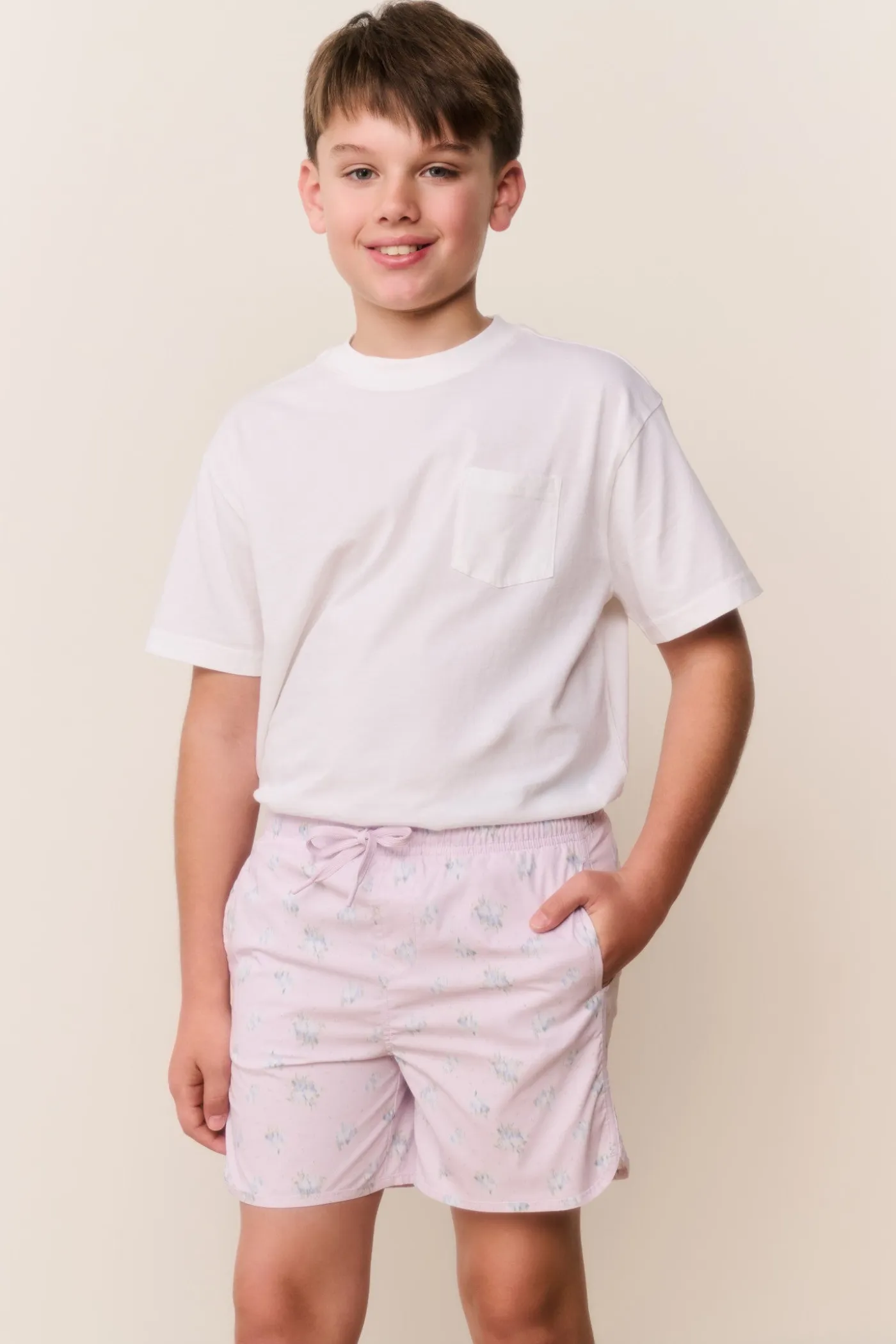 Boys Floral Swim Shorts