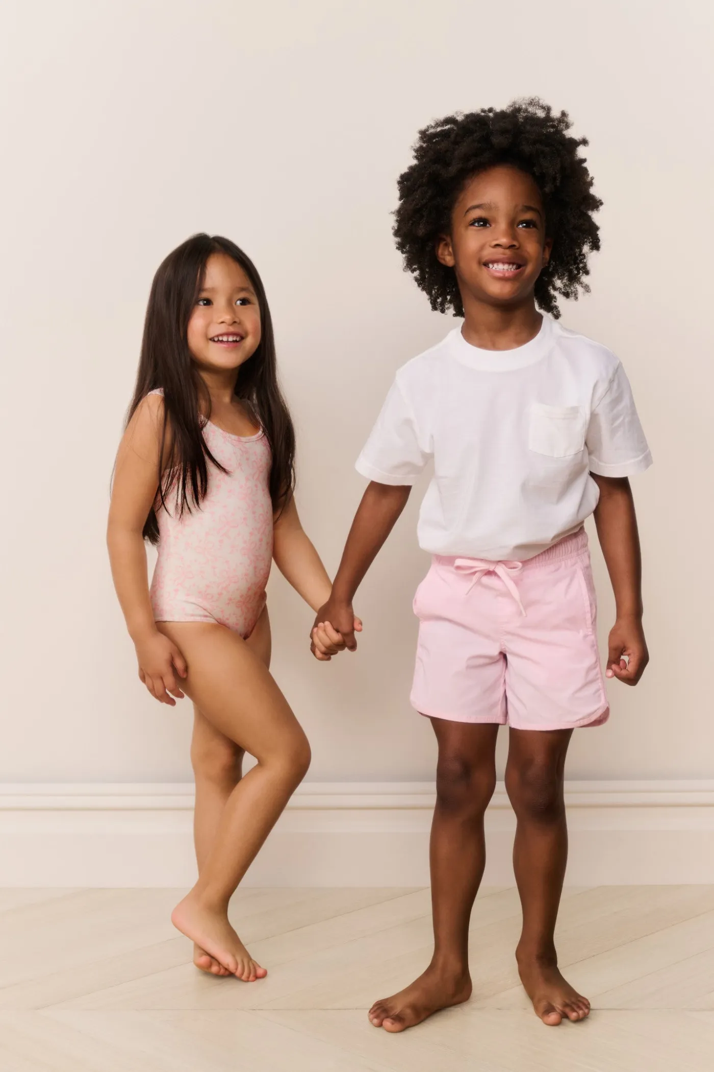 Boys Pink Swim Shorts