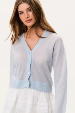 Breckie Sheer Alpaca Cardigan