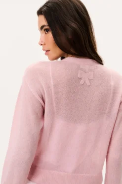 Breckie Sheer Alpaca Cardigan