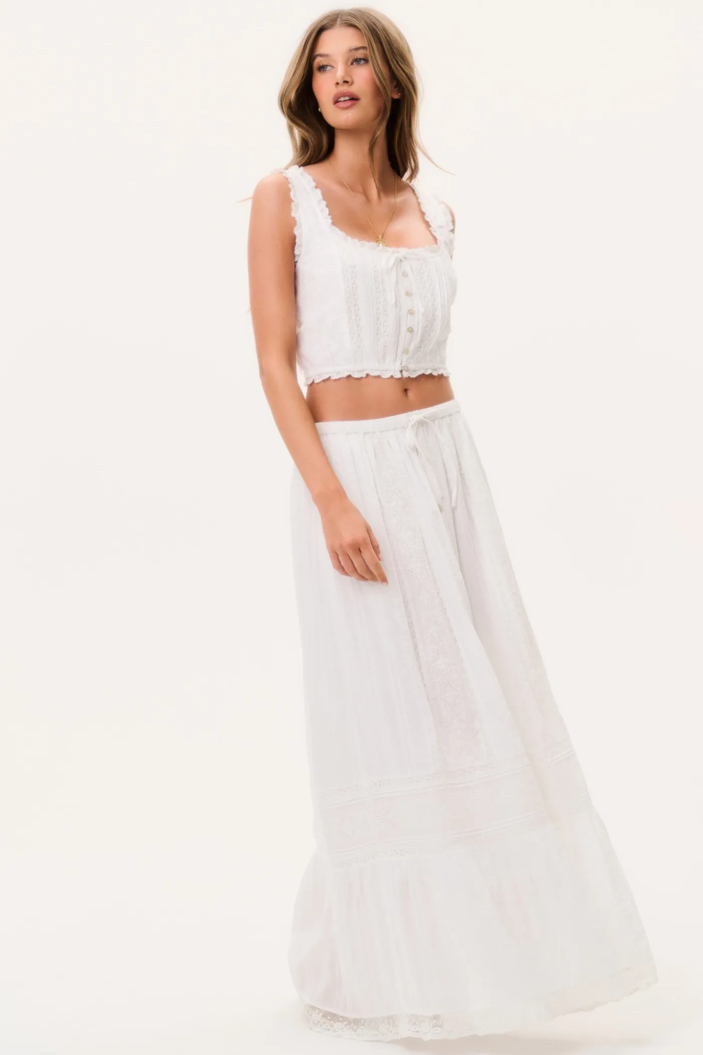 Brina Cotton Maxi Skirt