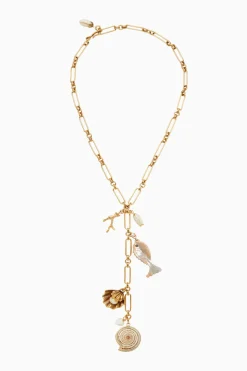 Brinker+Eliza Shell Beach Y Necklace
