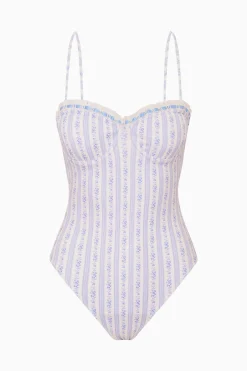 Brooksie Floral Striped One-Piece Swimsuit