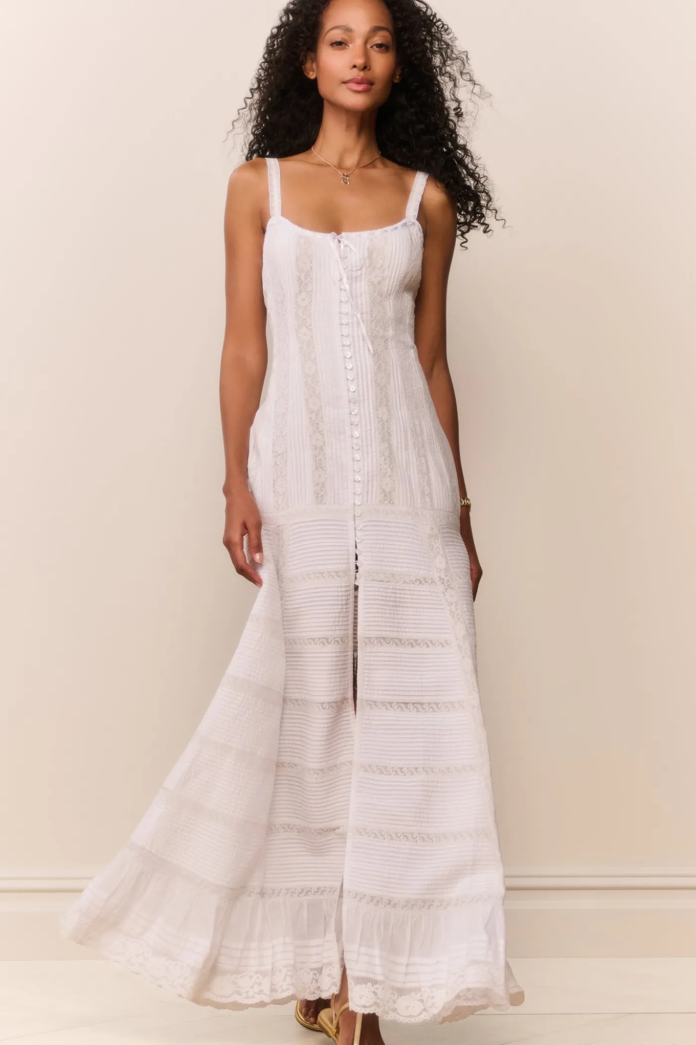 Calyx Cotton Victorian Maxi Dress