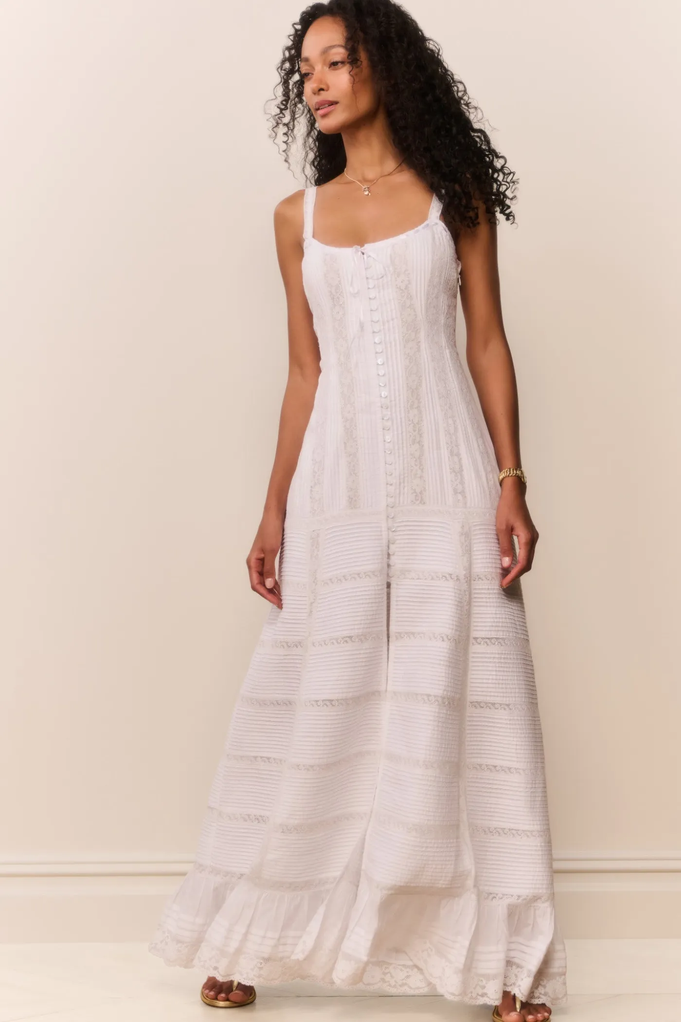 Calyx Cotton Victorian Maxi Dress