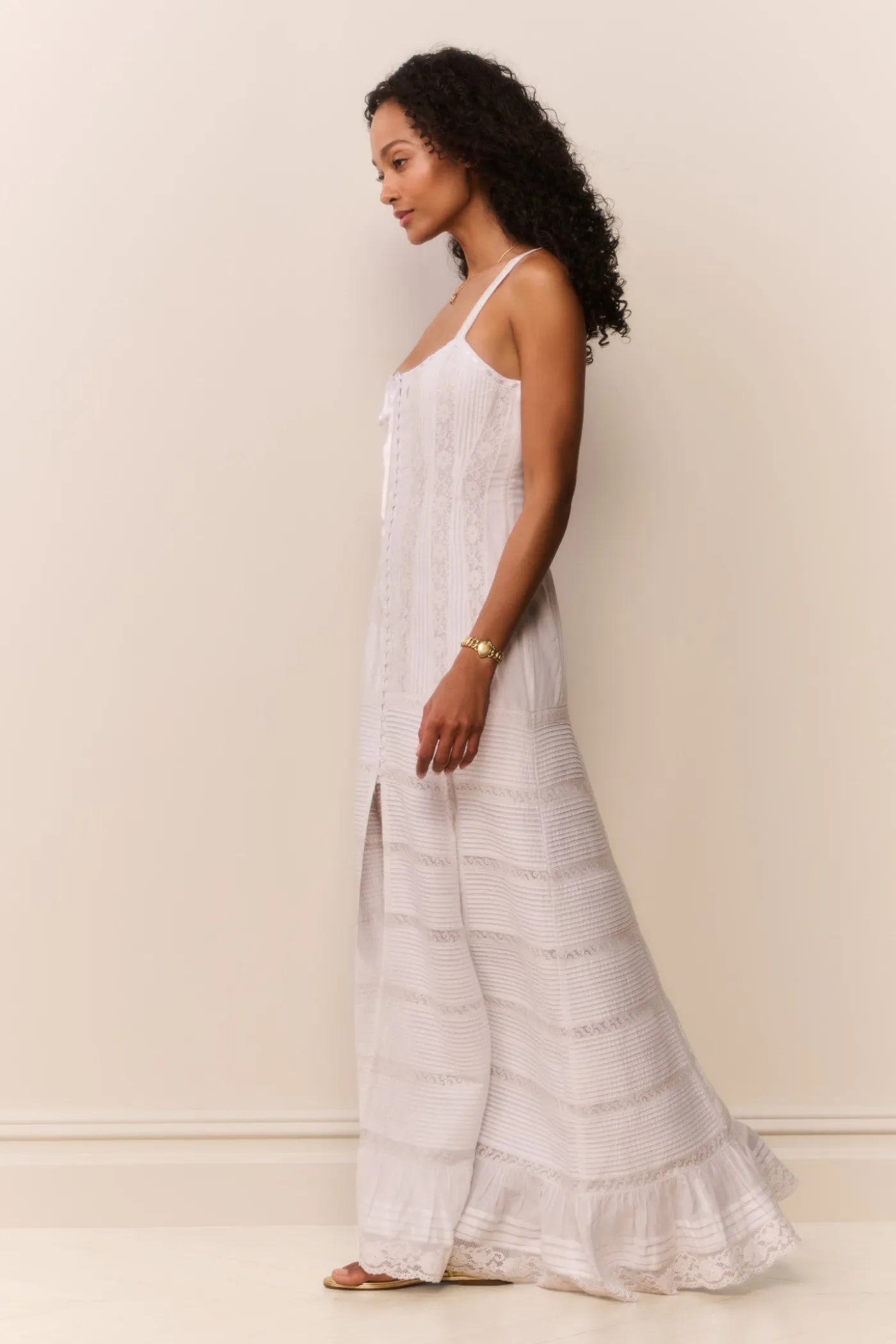 Calyx Cotton Victorian Maxi Dress