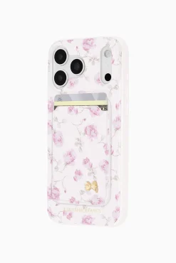 Case-Mate x LoveShackFancy Magnetic Wallet Works With MagSafe - Ribbon Rosa Flora