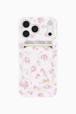 Case-Mate x LoveShackFancy Magnetic Wallet Works With MagSafe - Ribbon Rosa Flora