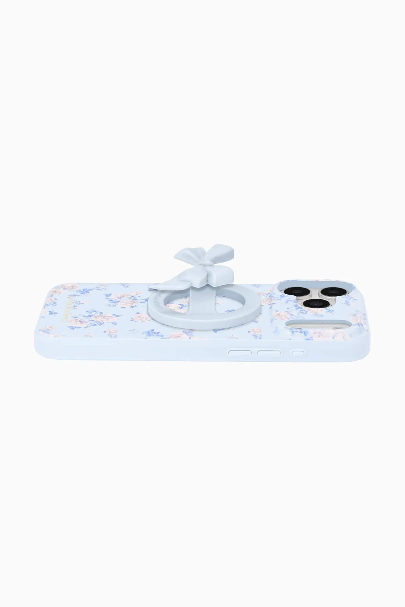 Case-Mate x LoveShackFancy Magnetic Bow Phone Loop Grip Works With MagSafe - Blue