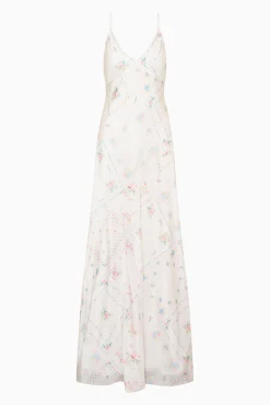 Castilla Silk Patchwork Maxi Dress