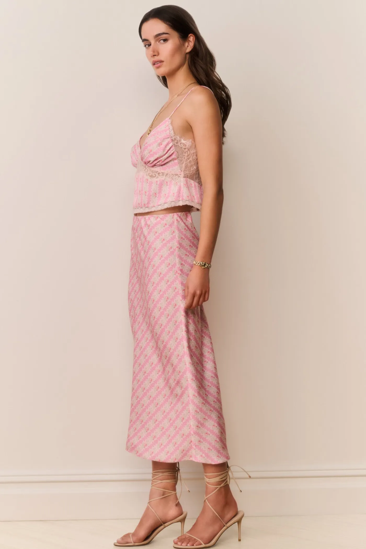 Castle Heirloom Print Midi Skirt