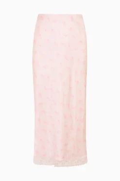 Castle Silk-Blend Floral Maxi Skirt