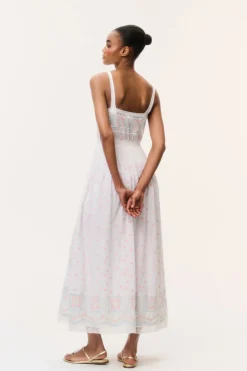Cerys Embroidered Cotton Maxi Dress