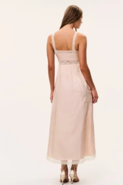 Cerys Silk Lace-Trimmed Maxi Dress