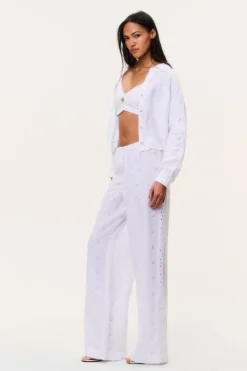 Cinna Eyelet Linen Pant