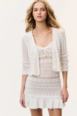 Danilara Cotton Crochet Cardigan