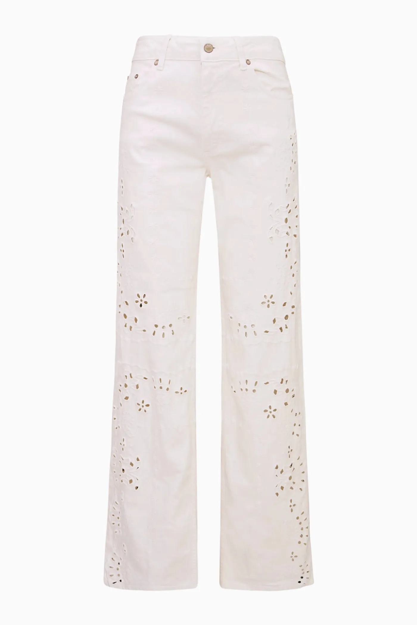 Dellah Floral Eyelet Jeans