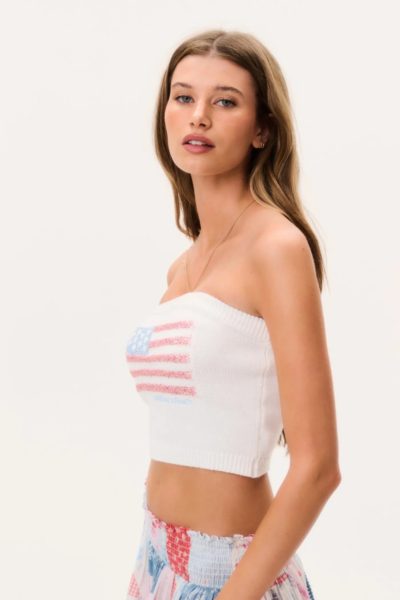 Deserae Sparkle Americana Tube Top